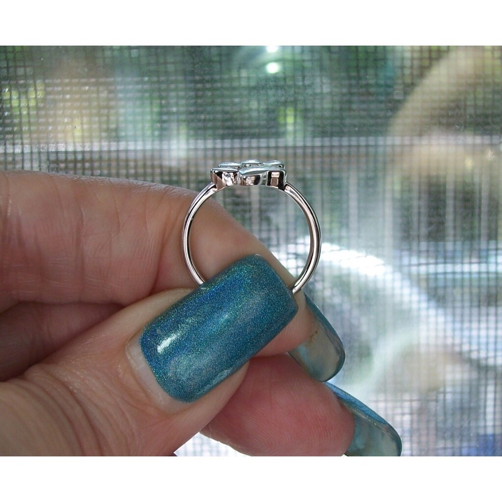 925 STERLING SILVER Adorable Paw Design Ring - Picture 5 of 14